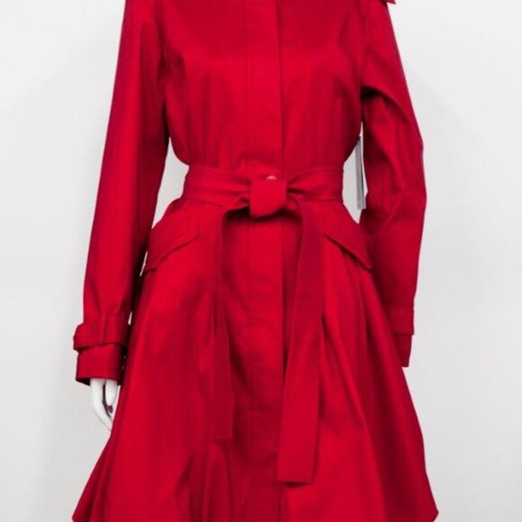 SAMUEL DONG Classic Red Bubble Dress-Coat SZ MED NWOT! - Picture 2 of 4